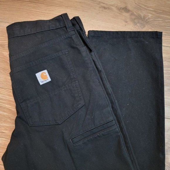Carhartt Other - Carhartt Black Jeans Relaxed Fit Stretch Rugged Flex Denim - Sz 31x34